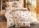 Bettw&auml;sche-Garnitur mit Herbst-Motiven 
