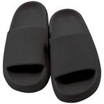 Wolken-Slipper relaxvital mit geriffelter Sohle SCHWARZ