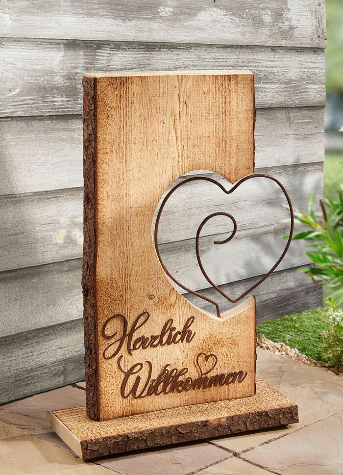 Aufsteller aus Fichtenholz 