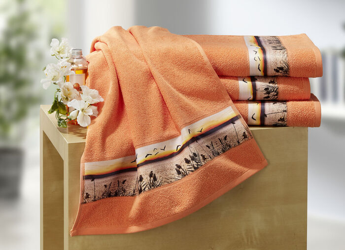 Frottier-Serie mit Jacquard-Bord&uuml;re 