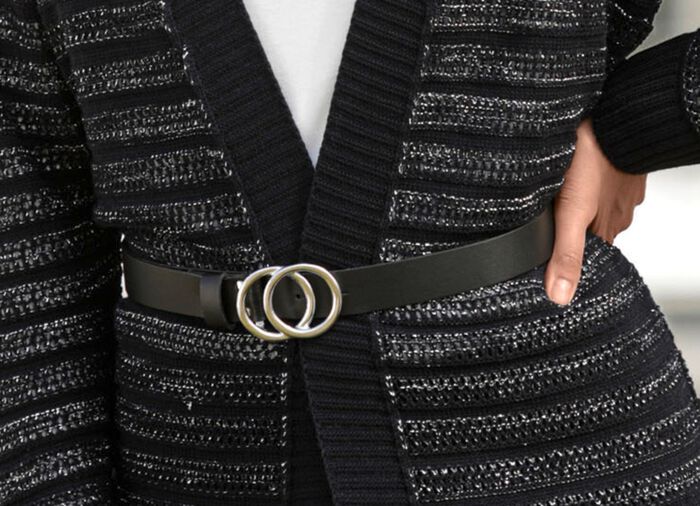 Lederg&uuml;rtel SCHWARZ