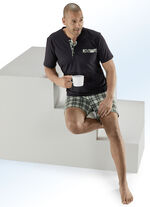 Zweierpack Shortys mit Knopfleiste und Brusttasche 