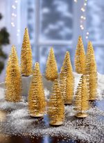 Tischdeko Tannenbäumchen, 9er-Set 