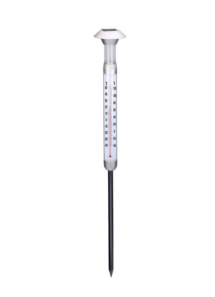 Thermometer mit Solarleuchte  