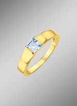 Stilvoller Damenring mit Blautopas 