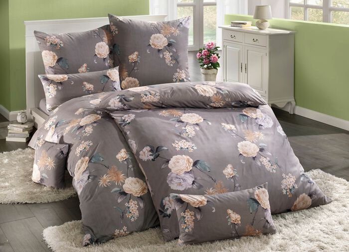 Microfaser Bettw&auml;sche-Garnitur mit Rei&szlig;verschluss 