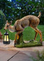 Rehkitz mit Solarlaterne 