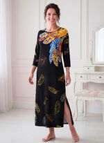 Hauskleid mit interessantem Druck 