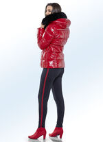 Leggings mit effektvollem Zierband SCHWARZ