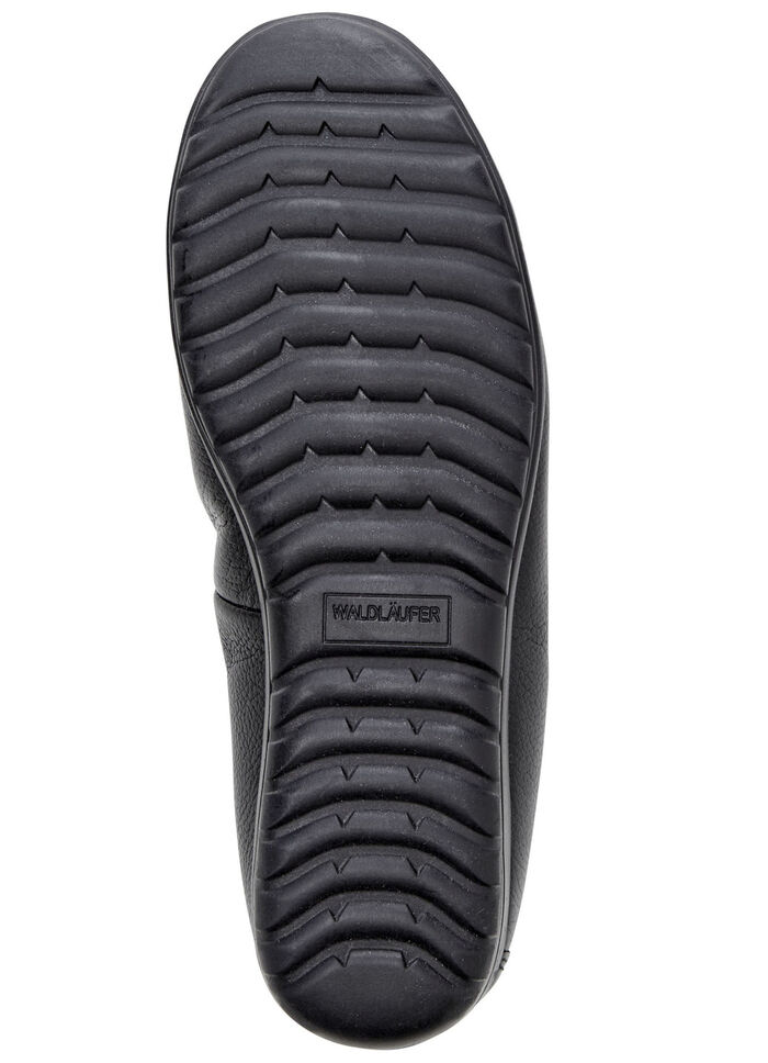 Waldl&auml;ufer Ballerina mit Rundum-Gummizug SCHWARZ