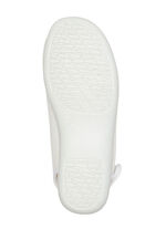 Sandale aus elastischem Textilmaterial CREMEWEISS-GOLD