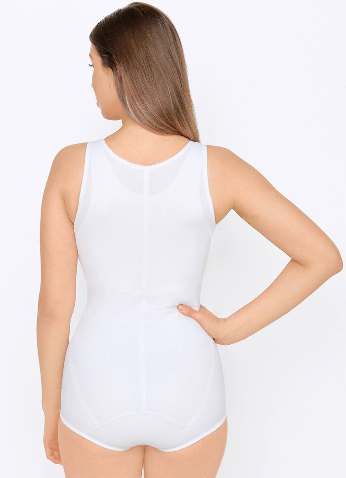 Susa Hosenkorselett mit Vorderreißverschluss WEISS