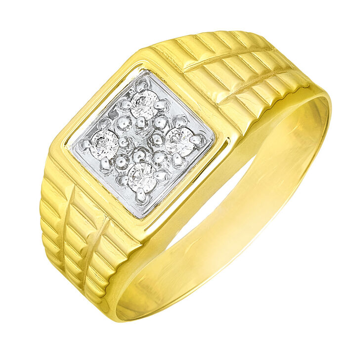 Schicker Herrenring aus Gold 