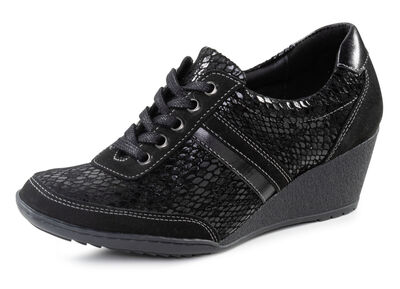 ELENA EDEN Schnürschuh mit Nappaleder-Besätzen 