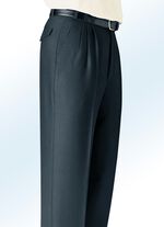 „Klaus Modelle“-Hose mit Gesäßpattentaschen in 4 Farben ANTHRAZIT MELIERT