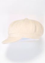 Elegante Damen-Ballonm&uuml;tze, mit r&uuml;ckw&auml;rtigem Elastikeinsatz NATUR