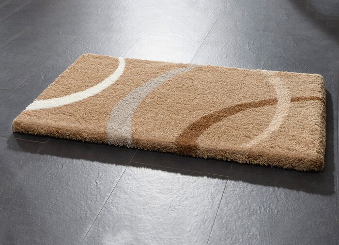 Supersoft Badgarnitur mit Latex-R&uuml;ckseite von Grund BEIGE