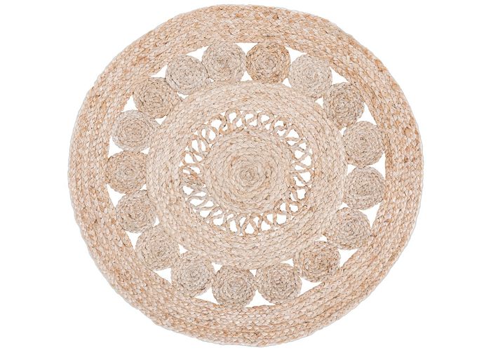 Boho Teppich,  handgeflochten 