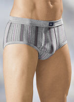 Fünferpack Slips aus Feinripp mit Eingriff 