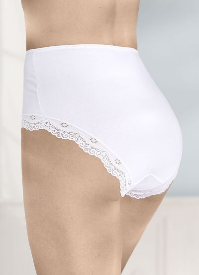 Viererpack Slips mit Elastikspitze 