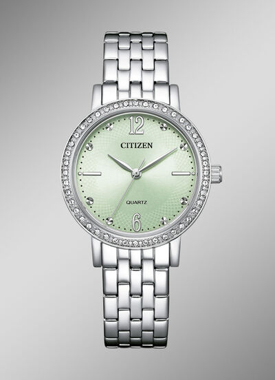 Citizen Quartz-Damenuhr mit Edelstahlbandgehäuse 