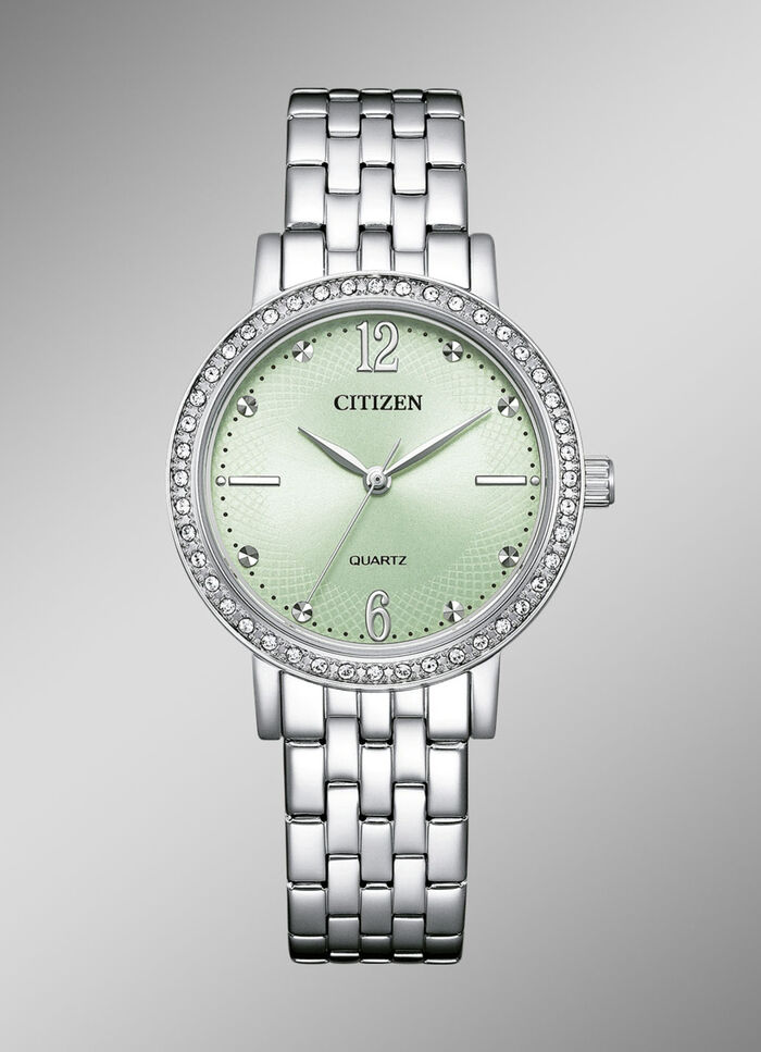 Citizen Quartz-Damenuhr mit Edelstahlbandgehäuse 