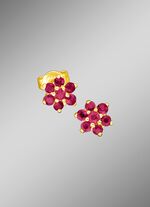 Ohrstecker mit echten Rubinen 