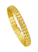 Schweres Armband  in Geflecht-Optik mit Kastenschloss 