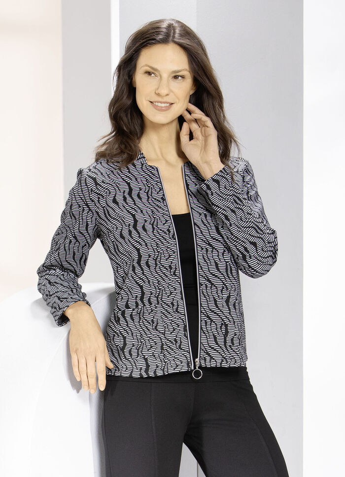 Blusenjacke mit Stehkragen 