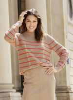 Pullover mit Streifen-Dessin 