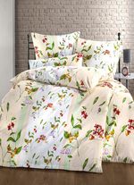 Satin Bettwäsche mit praktischem Reißverschluss GELB