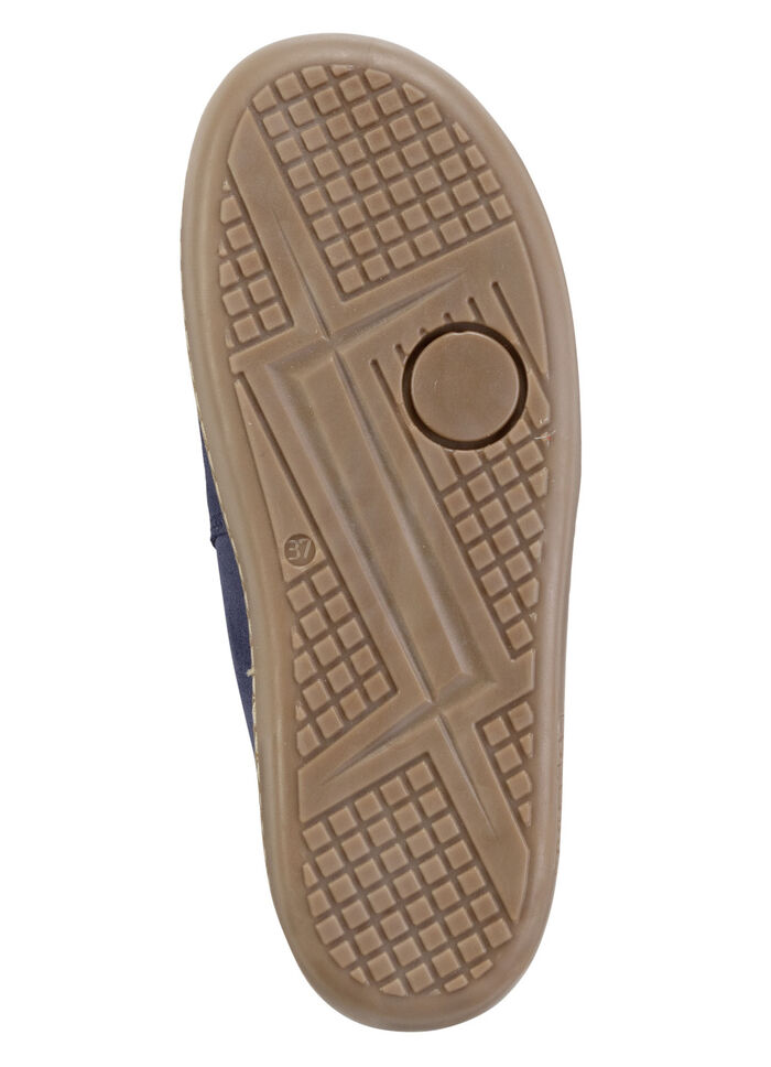 ELENA EDEN Clog aus Veloursleder BLAU