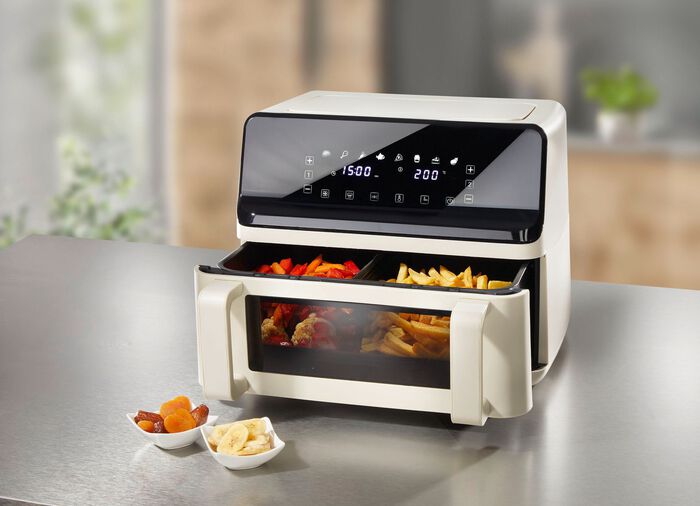 Digitale Hei&szlig;luftfritteuse mit Touchdisplay CREME