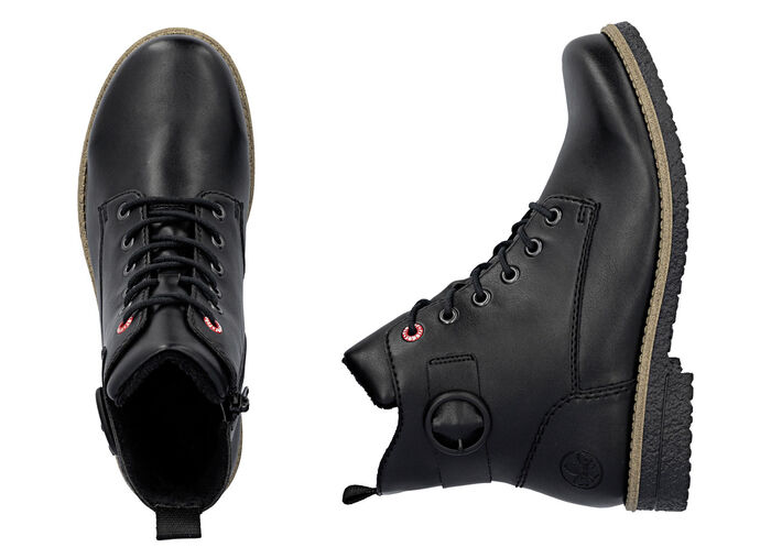 Rieker, klassische Damen-Stiefeletten, mit Reißverschluss SCHWARZ