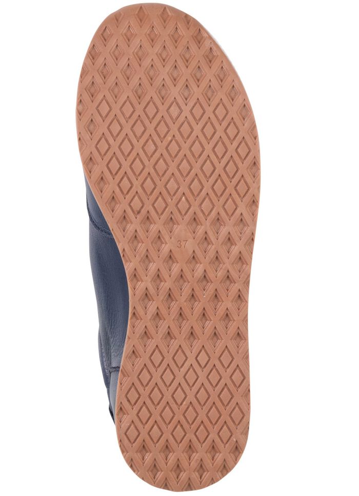 Andrea Conti Schn&uuml;r-Sneaker  aus weichem Nappaleder MARINE