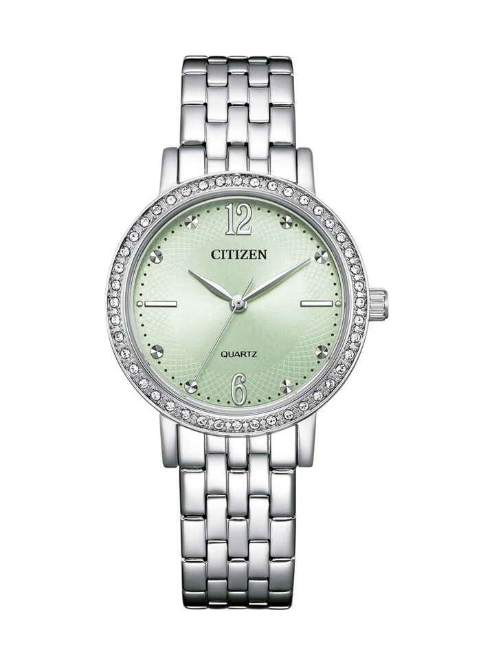 Citizen Quartz-Damenuhr mit Edelstahlbandgehäuse 