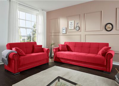 Polsterm&ouml;bel auf stabilem Holzgrundgestell mit Funktion 