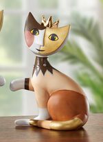 Katze mit Krone von Rosina Wachtmeister BUNT