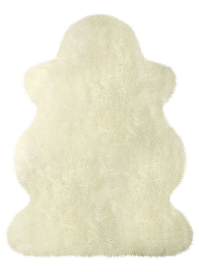 Bettumrandung aus echtem Lammfell in Tierform 