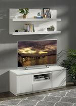 TV-Longboard mit Wandboard WEISS