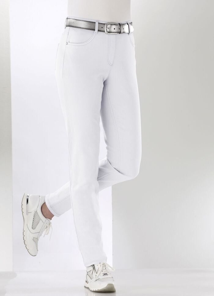 Magic-Jeans mit hohem Stretchanteil WEISS