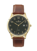 Dugena-Quartz-Herrenuhr mit Edelstahlgehäuse 