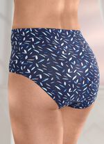 Viererpack Slips mit farbharmonischem Druckdessin 