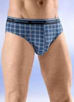 Viererpack Slips mit Karodessin 