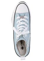 Rieker Schnür-Bootie in Leo-Print oder Denim-Style BLEU-WEISS