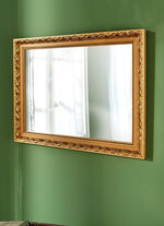 Glamouröser Spiegel mit Holzrahmen GOLD