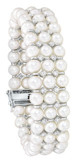 Armband mit Süßwasser-Zuchtperlen 