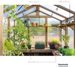 Hochwertiges Gew&auml;chshaus aus Zedernholz 