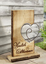 Aufsteller aus Fichtenholz 