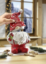 Gebäckdose Wichtel aus Keramik 